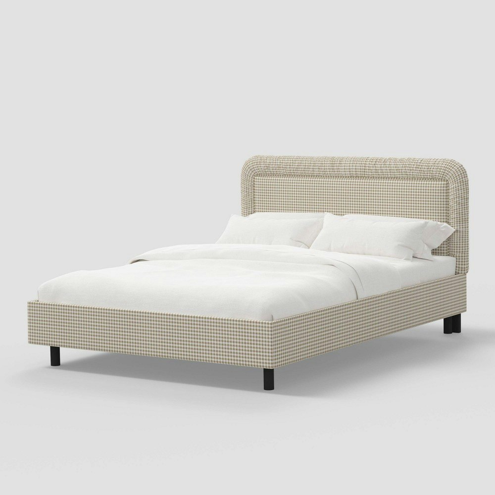 Zoe California King Coquette Ruched Platform Bed: $1,230 Zoe California King Coquette Ruched Platform Bed: $1,230