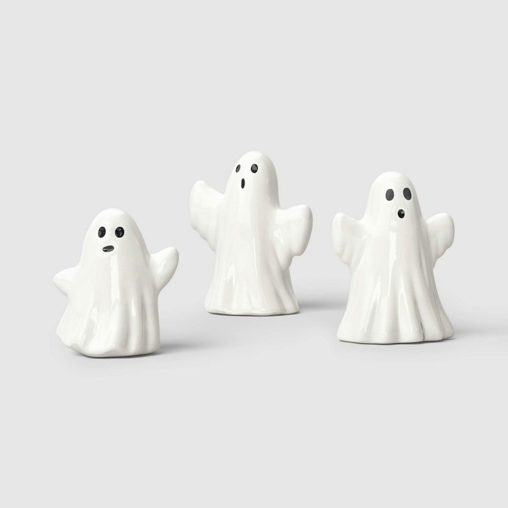 Hyde and EEK! Boutique Shiny Ceramic Ghost Decorative Accent Set 3-Pack: $5 Hyde and EEK! Boutique Shiny Ceramic Ghost Decorative Accent Set 3-Pack: $5