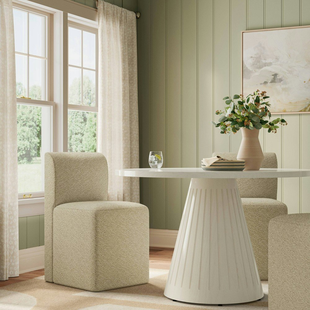 Amelia Upholstered Boucle Dining Chair: $370