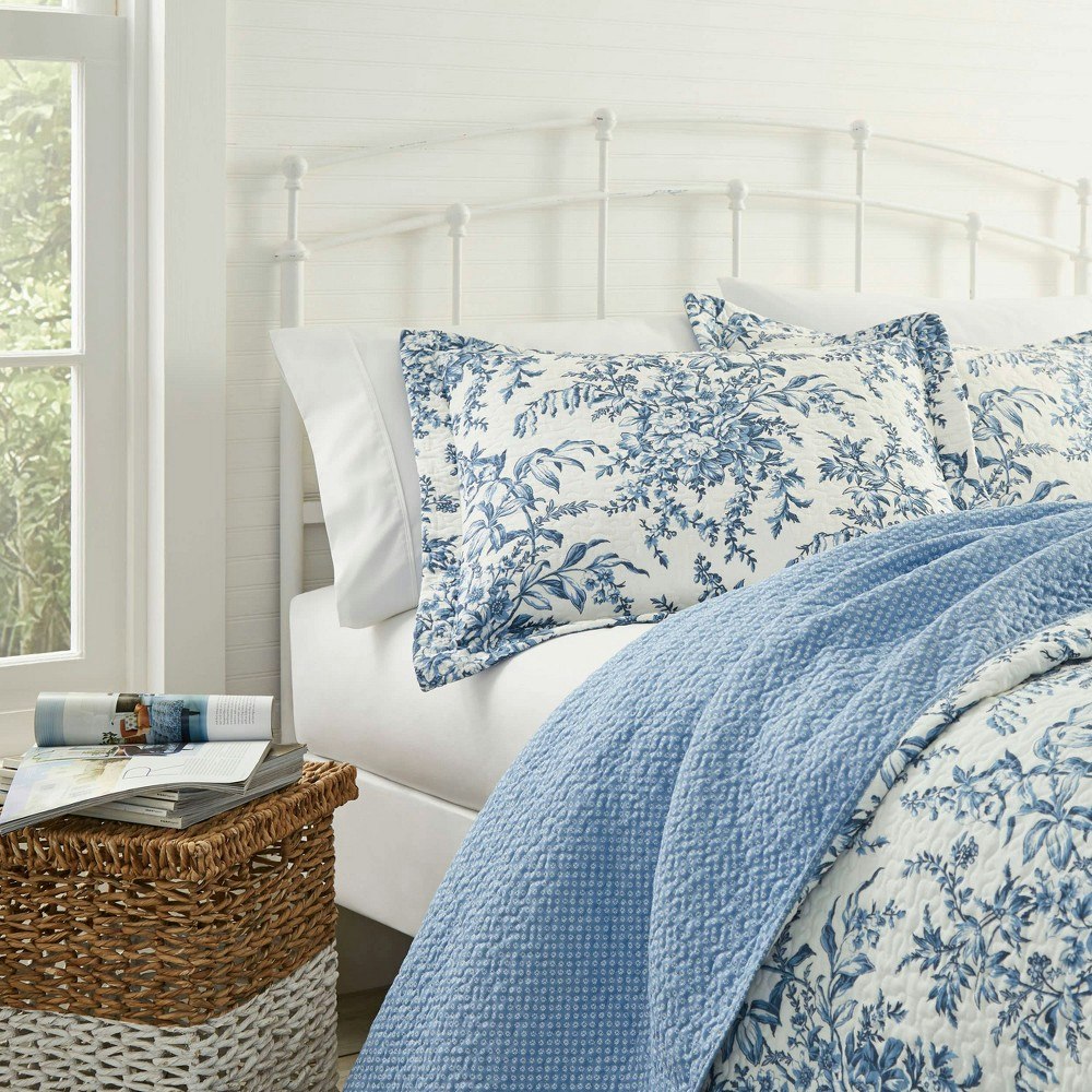 Laura Ashley Bedford Twin Quilt and Sham Set: $79.99 Laura Ashley Bedford Twin Quilt and Sham Set: $79.99
