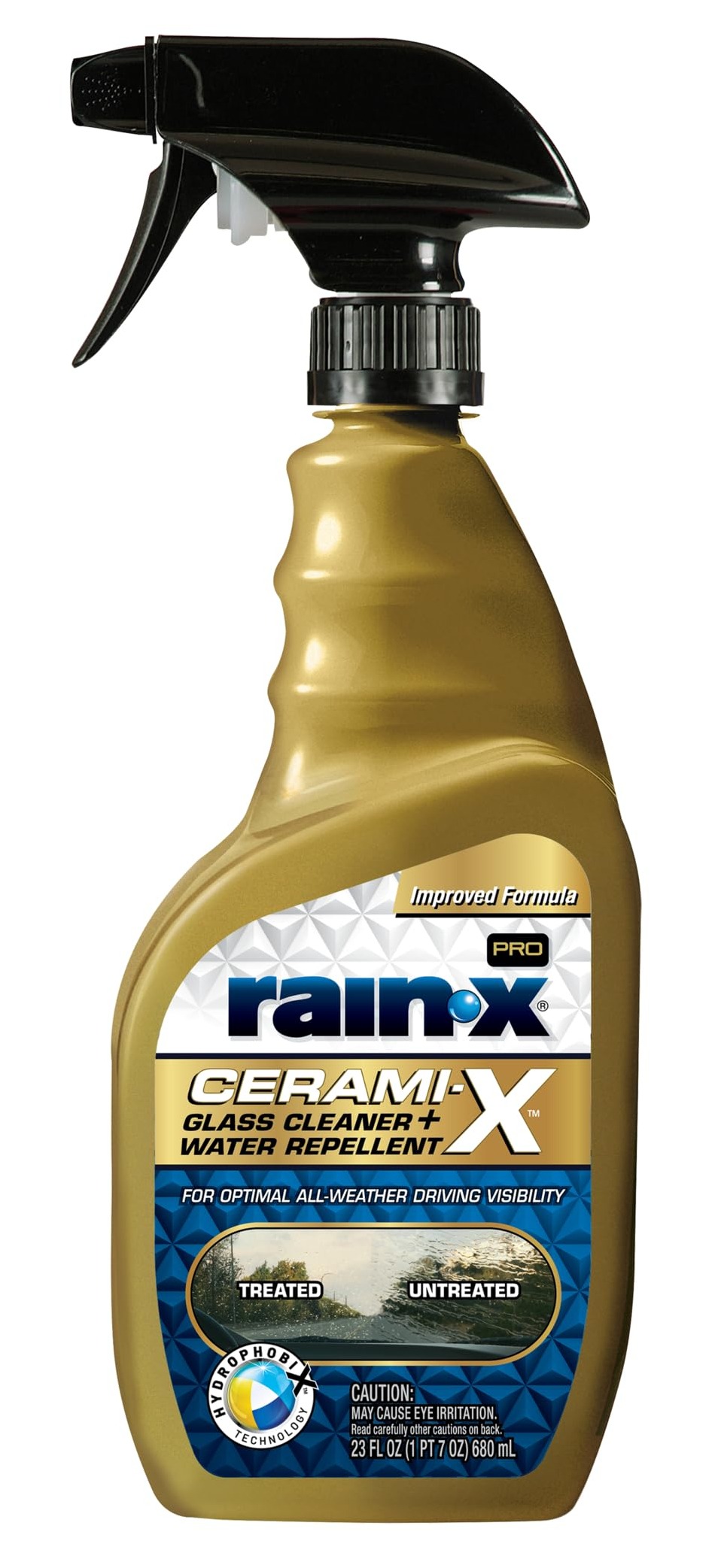 Rain-X Cerami-X Glass Cleaner & Water Repellent 23-oz. Spray for $7 + free shipping w/ Prime