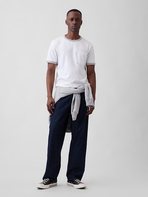 Gap Factory Everyday Soft Ringer Pocket T-Shirt: $3.60