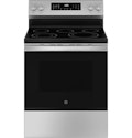 GE 30" Wide 5.3-Cu. Ft. Freestanding Electric Convection Range for $650 + free shipping