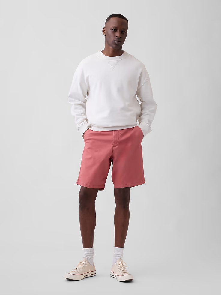 Gap Factory Men's 9" Essential Khaki Shorts: $8