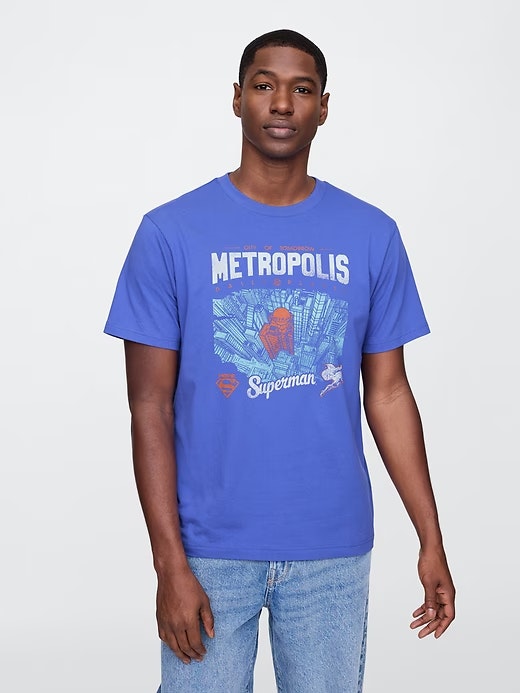 Gap Factory Men's DC Everyday Soft Relaxed Graphic T-Shirt: $6