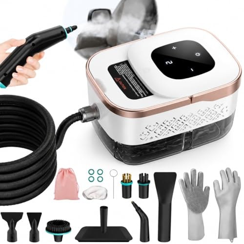 1,500W Steam Cleaner w/ 11-Piece Accessory Set: $34.99