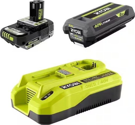 Ryobi ONE+ 18V / 40V Starter Kit: $89