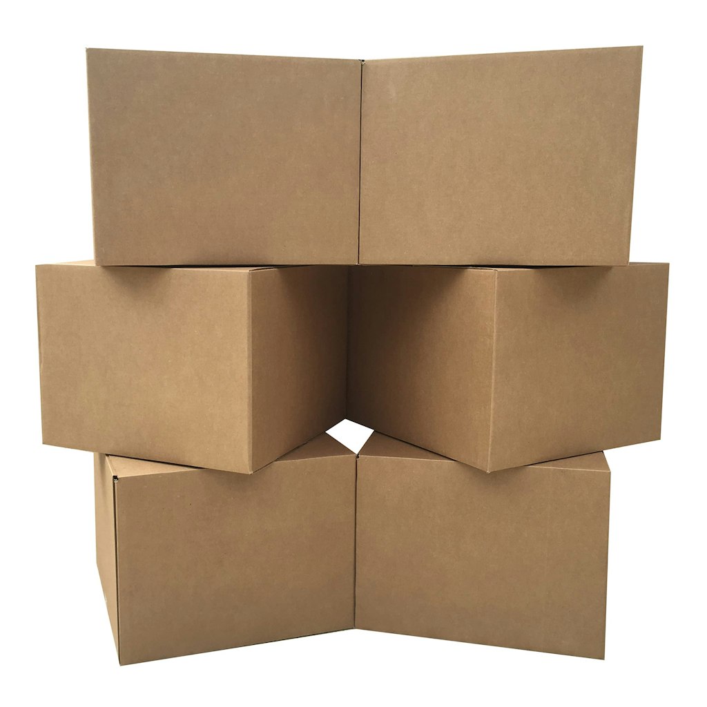 20" x 20" x 15" Moving Boxes 6-Pack: $14
