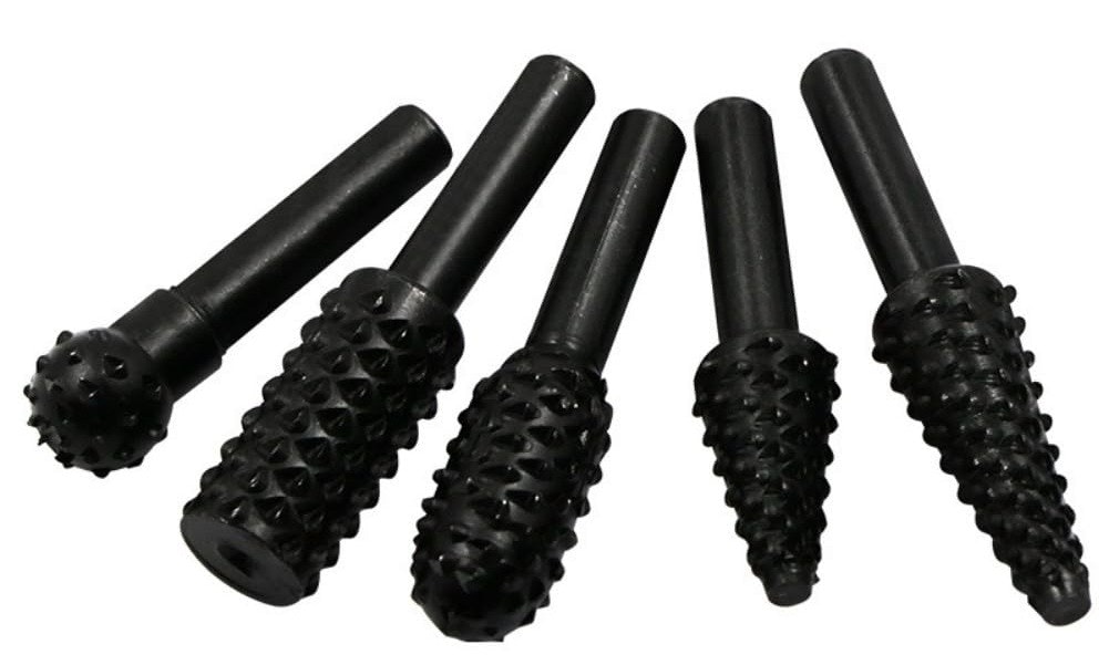5-Piece 1/4" Rotary Rasp Drill Bit Set: $1.81