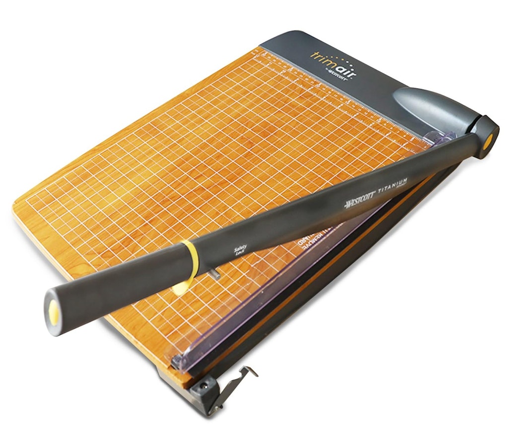 Westcott TrimAir Wood Guillotine 15" Paper Cutter: $25