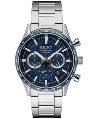 Seiko Men's 43mm Chronograph Essentials Watch: $256