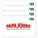 Papa John's Four $25 eGift Cards ($100 Value) for $80 + email delivery