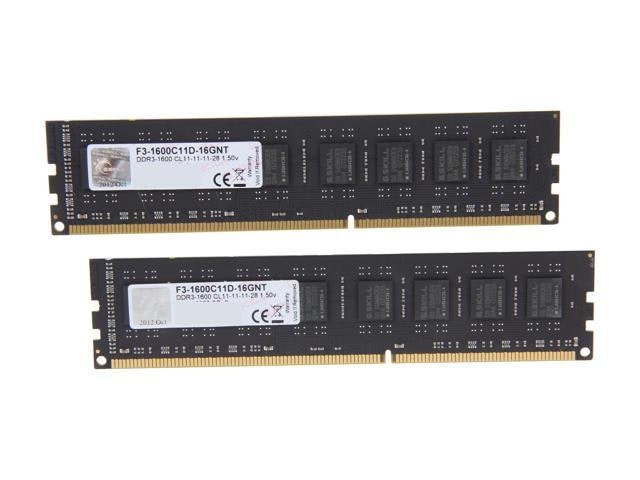 G.Skill Value 16GB (2 x 8GB) DDR3 1600MHz Desktop Memory: $104.99
