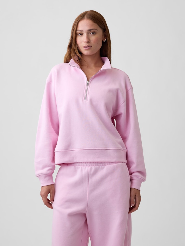 Relaxed Fleece Half-Zip Sweatshirt: $25.99 Relaxed Fleece Half-Zip Sweatshirt: $25.99