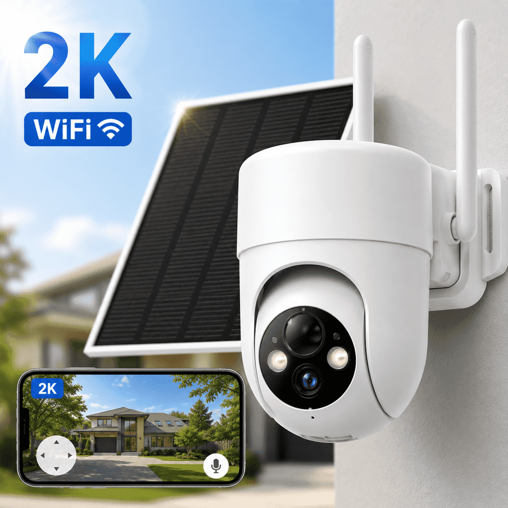 Liwan 2K Wireless Solar Security Camera: $44.95 Liwan 2K Wireless Solar Security Camera: $44.95