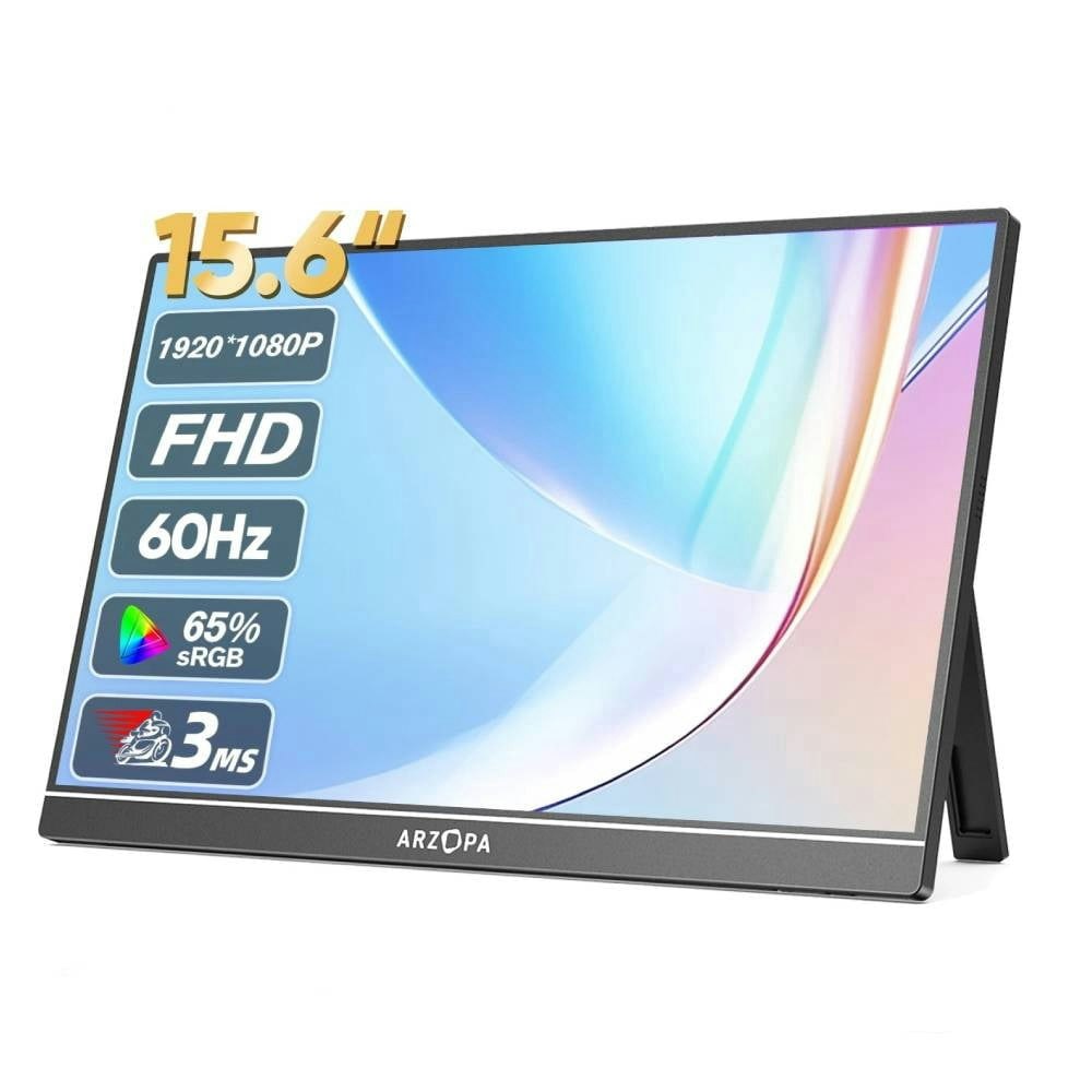 Arzopa 15.6-inch 1080p IPS Portable Monitor: $79.99 Arzopa 15.6-inch 1080p IPS Portable Monitor: $79.99
