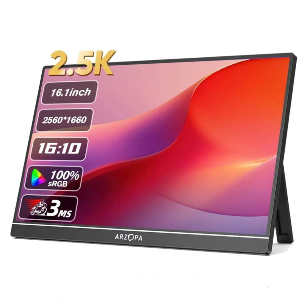 Arzopa Z1RC 16" 2.5K QHD IPS Portable Monitor: $124.98