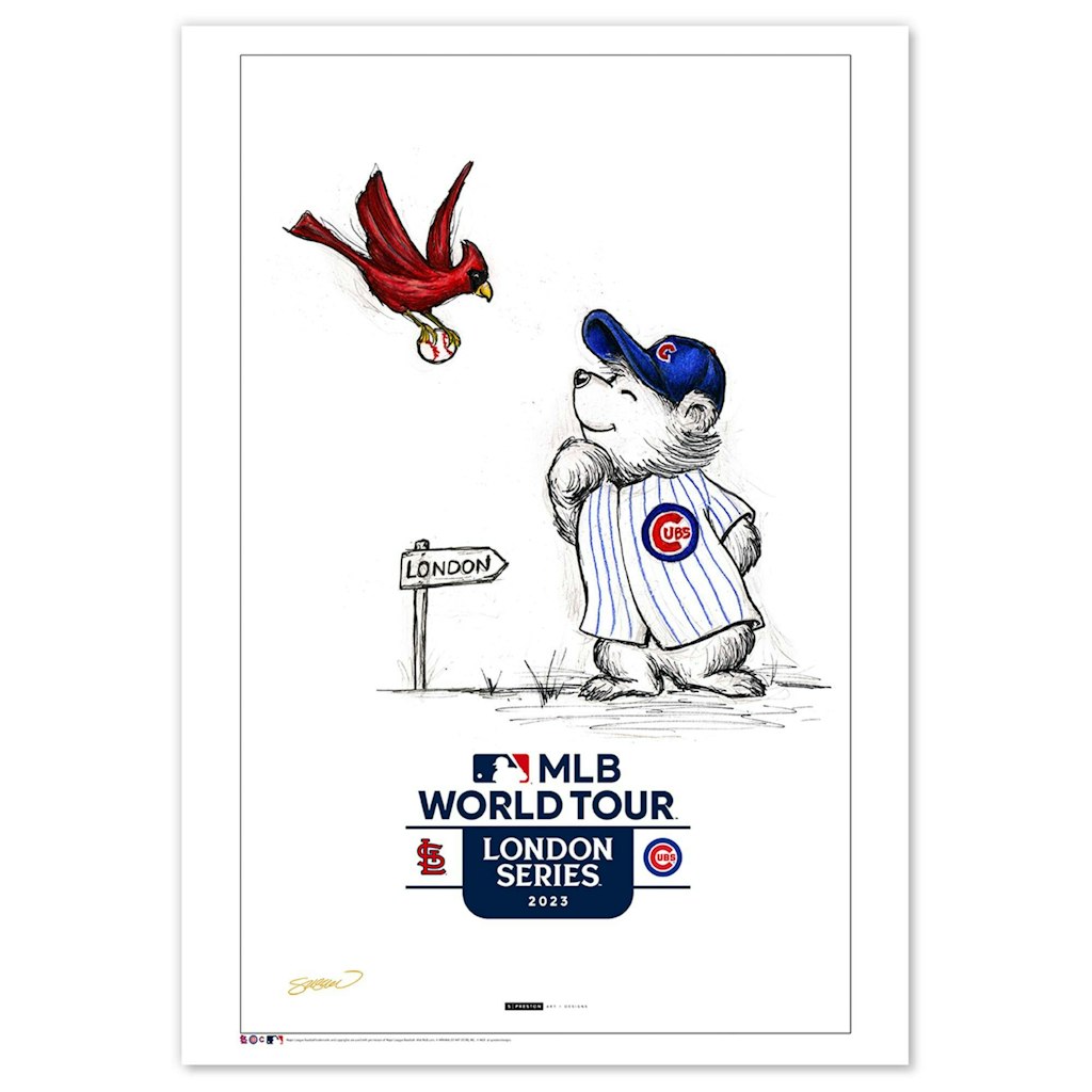 Chicago Cubs vs. St. Louis Cardinals 2023 MLB London Series 11" x 17" Poster Print: $49.99 Chicago Cubs vs. St. Louis Cardinals 2023 MLB London Series 11" x 17" Poster Print: $49.99