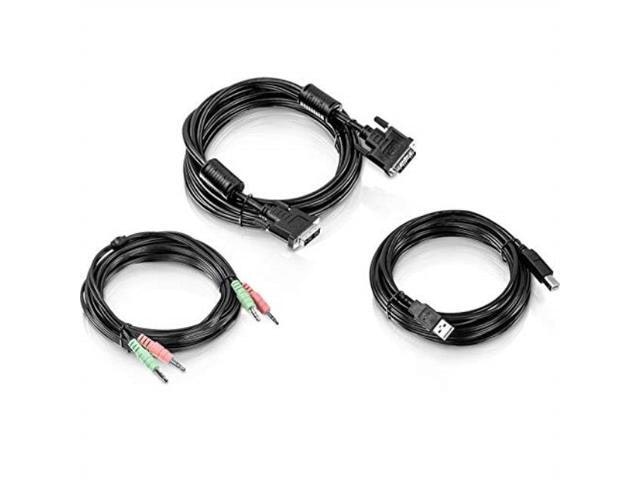 Trendnet 15-Foot DVI-I USB and Audio KVM Cable Kit: $41.99