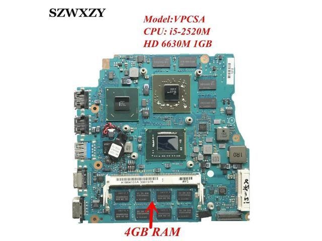 Sony VAIO VPCSA Laptop Motherboard with i5-2520M 4GB RAM and 1GB GPU: $118.99