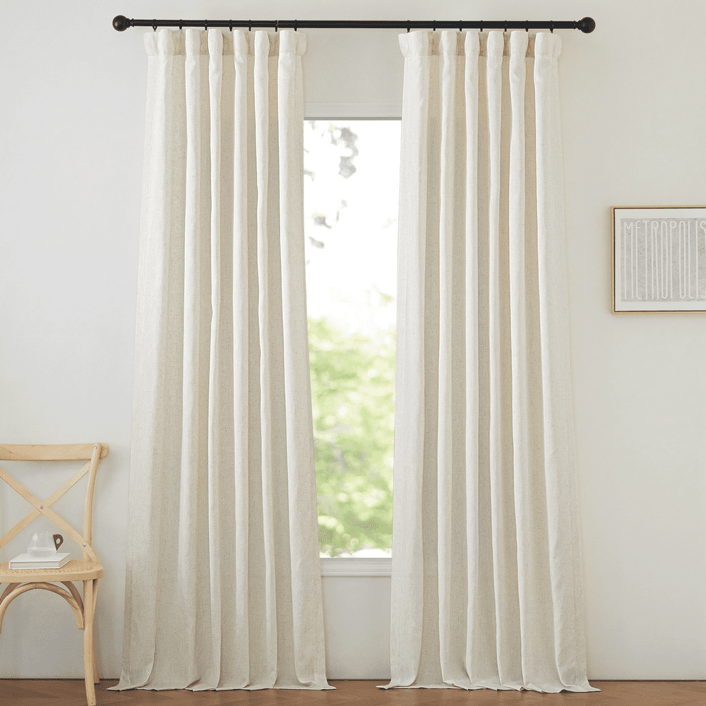 Nicetown Natural Linen Light Filtering Curtains 2-Pack: $31.38 Nicetown Natural Linen Light Filtering Curtains 2-Pack: $31.38