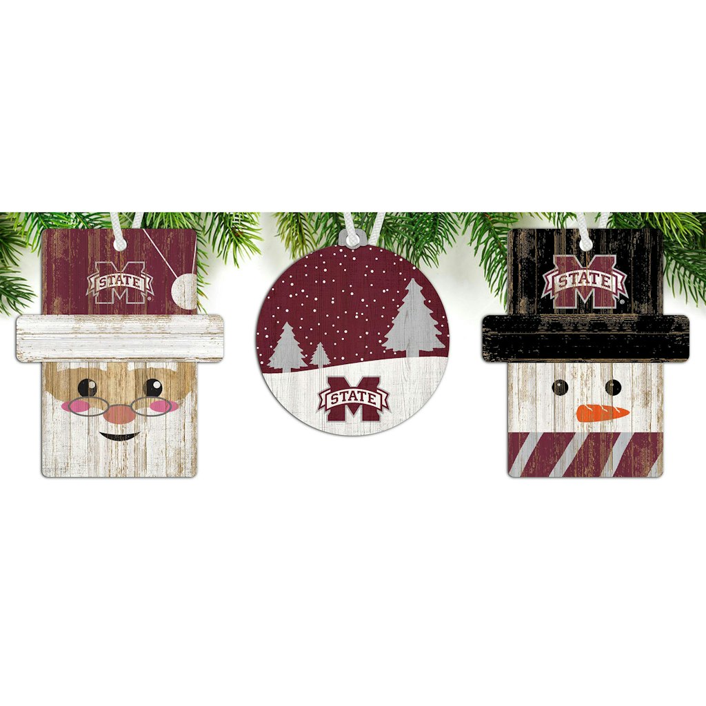 Mississippi State Bulldogs 3-Pack Ornament Set: $24.99 Mississippi State Bulldogs 3-Pack Ornament Set: $24.99