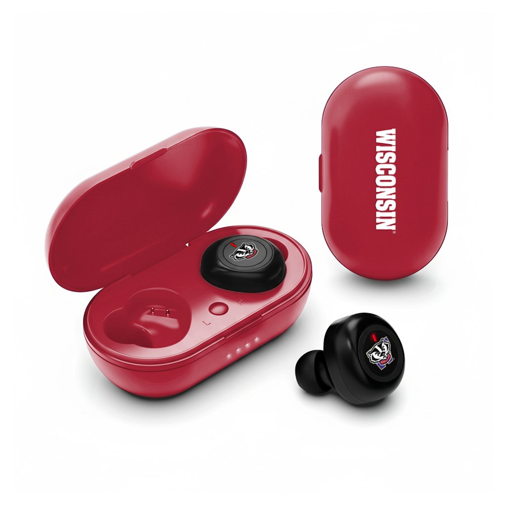 Wisconsin Badgers Bluetooth Sports Buds: $44.99 Wisconsin Badgers Bluetooth Sports Buds: $44.99