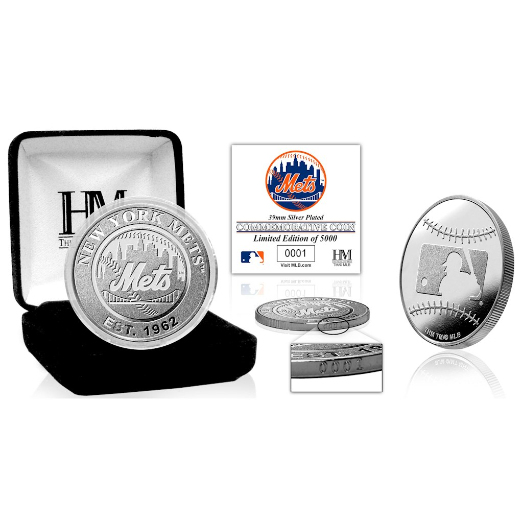Highland Mint New York Mets Silver Coin: $49.99 Highland Mint New York Mets Silver Coin: $49.99