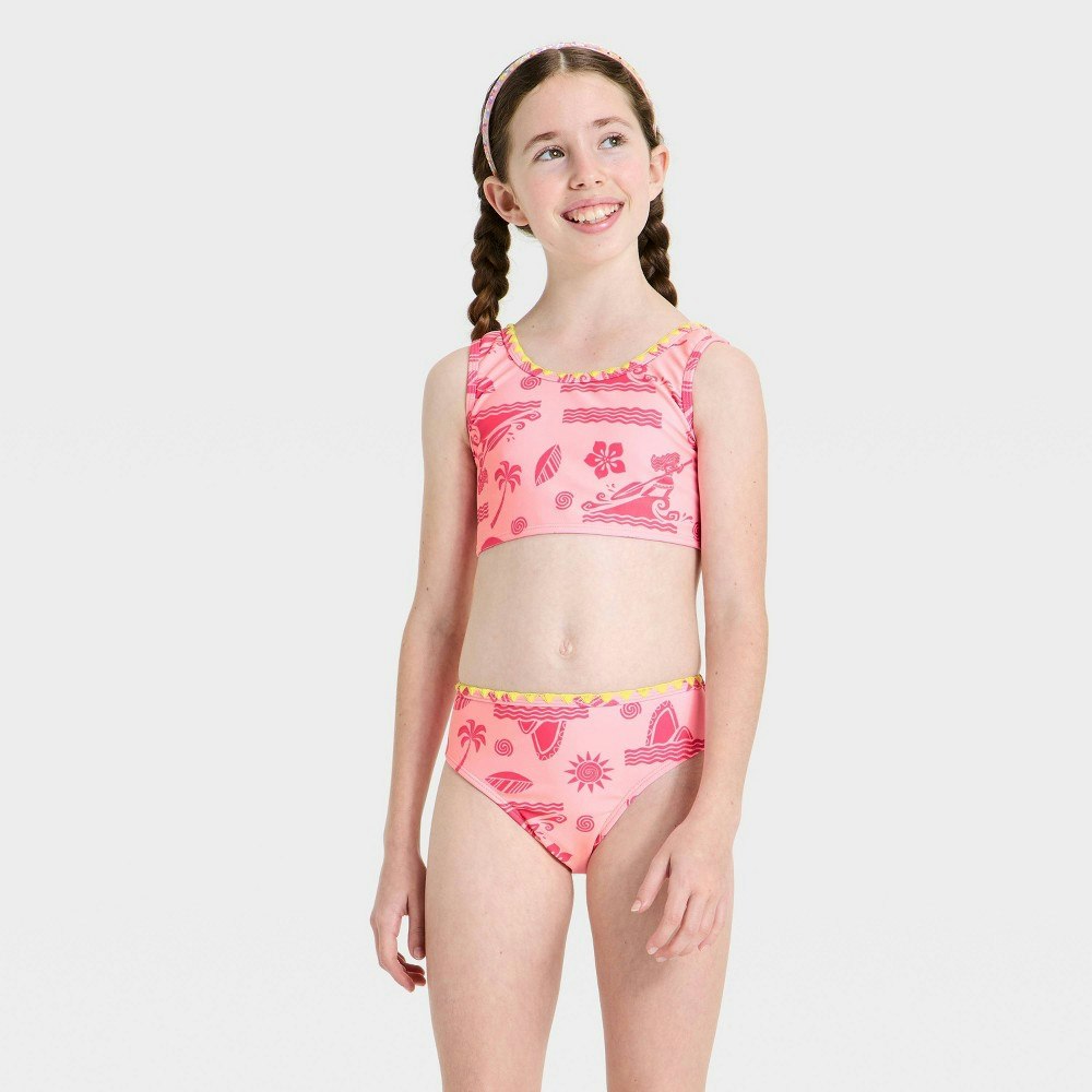 Girls' Disney Moana Floral Swim Set: $18