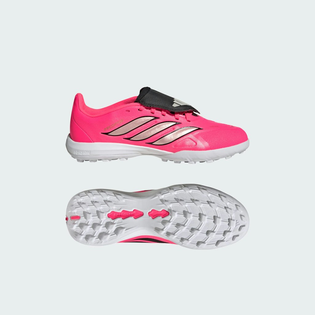 Adidas Predator Kids' Fold-Over Tongue Turf Soccer Cleats: $80 Adidas Predator Kids' Fold-Over Tongue Turf Soccer Cleats: $80