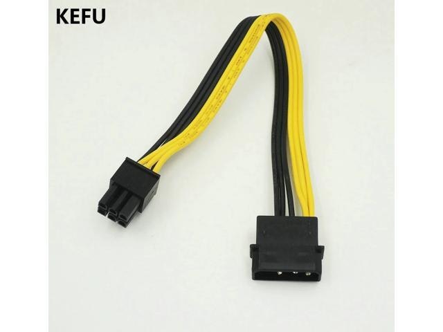 4-Pin Molex to 6-Pin PCI-E Power Adapter Cable 10-Pack: $32.60