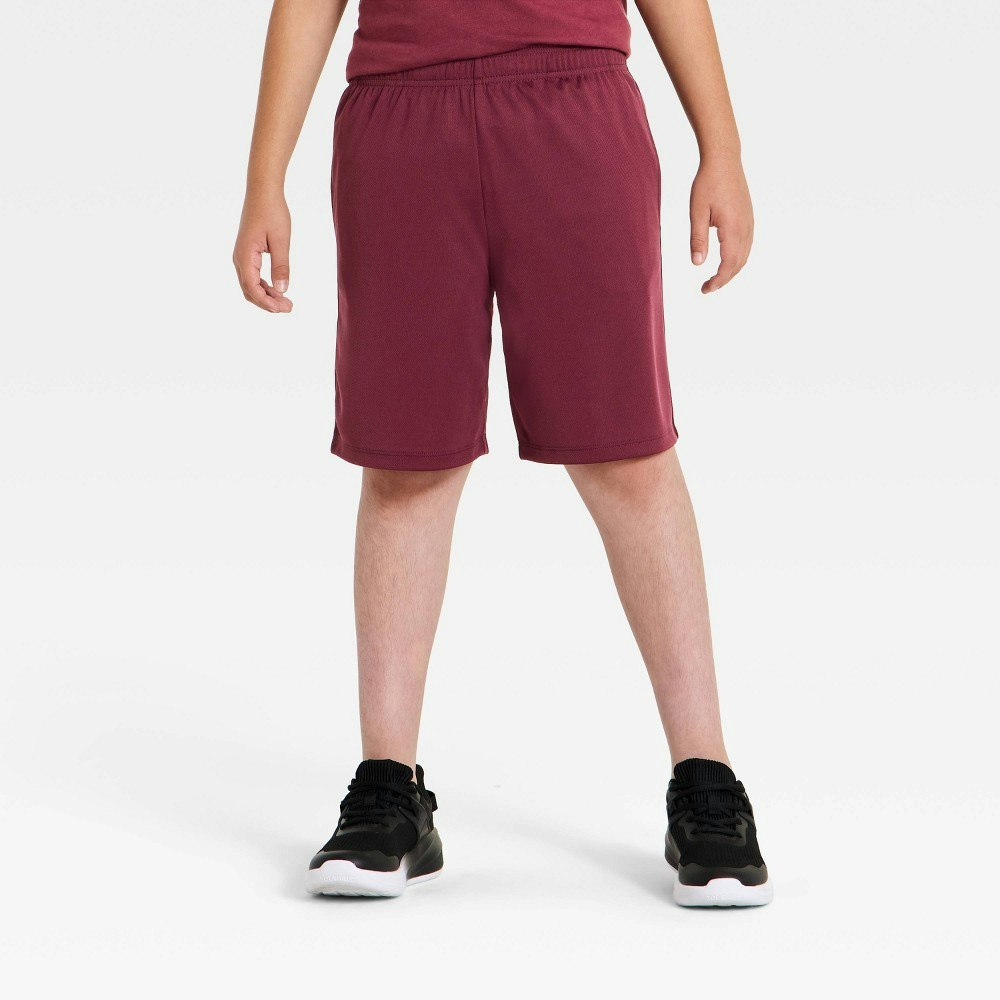All In Motion Boys' At the Knee Active Mesh Shorts: $10