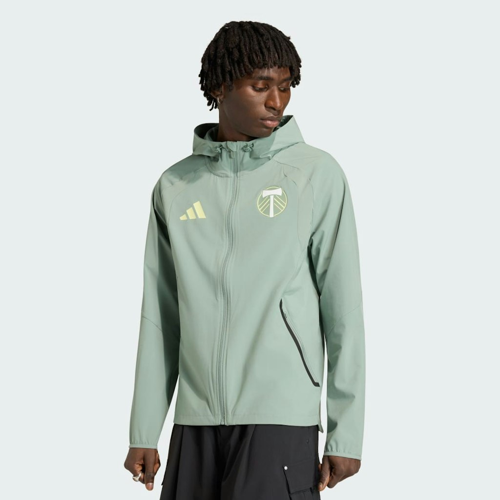 Portland Timbers Tiro Travel Full Zip Windbreaker: $100 Portland Timbers Tiro Travel Full Zip Windbreaker: $100
