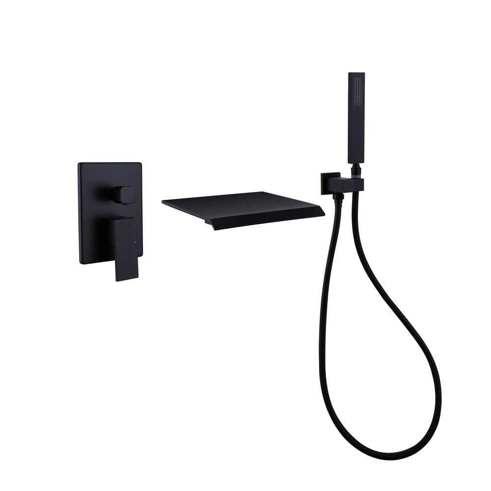 Wall Mount Waterfall Roman Tub Faucet with Handheld Shower: $298.64 Wall Mount Waterfall Roman Tub Faucet with Handheld Shower: $298.64