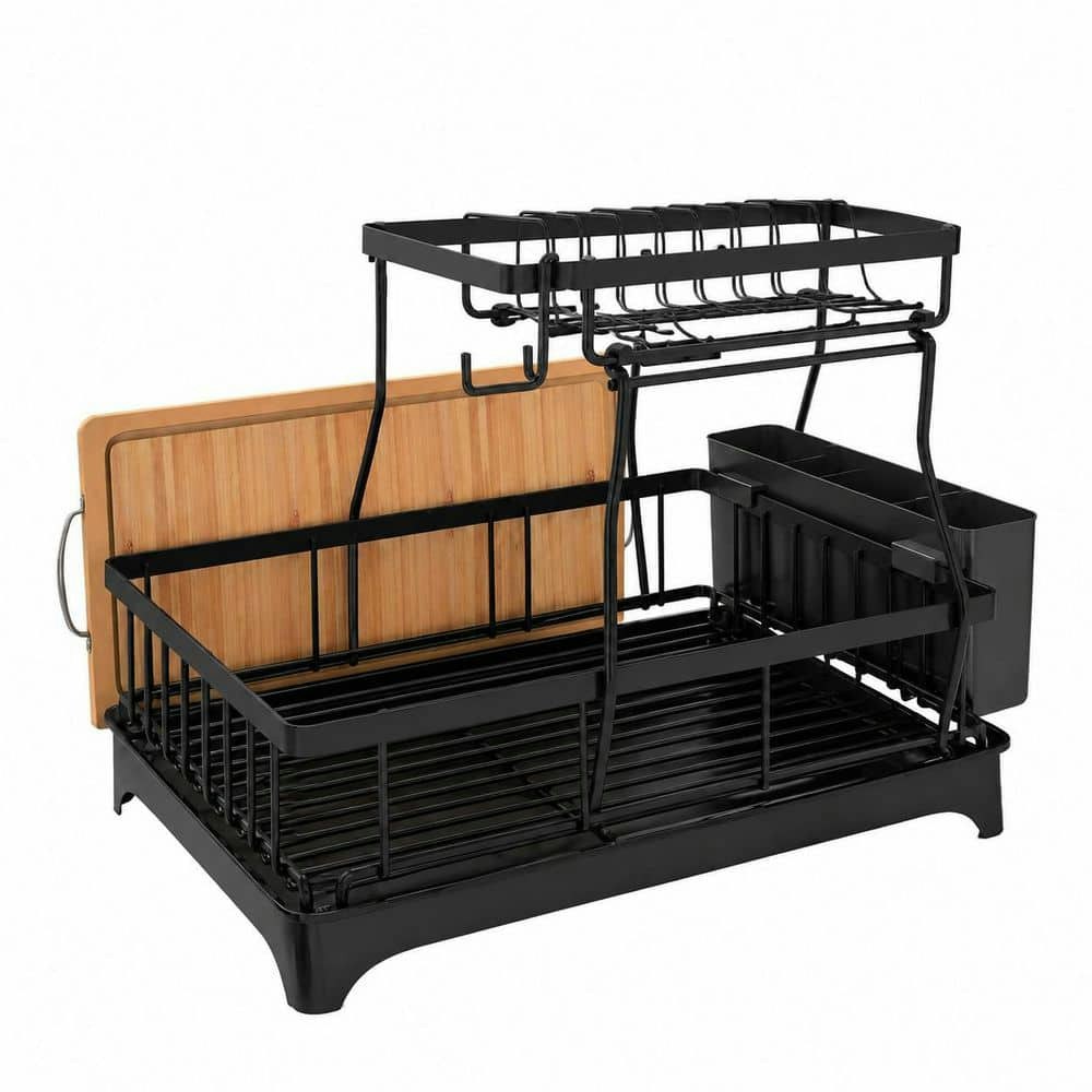 2-Tier Dish Drying Rack with Auto-Drain Tray: $141.65 2-Tier Dish Drying Rack with Auto-Drain Tray: $141.65