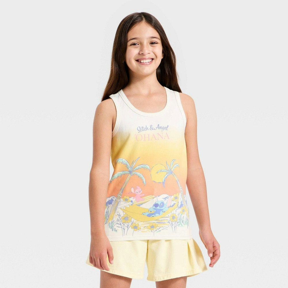 Girls' Disney Stitch and Angel Tank Top: $10