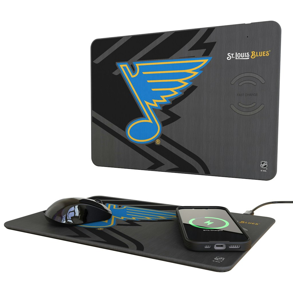 Keyscaper St. Louis Blues 15W Wireless Charger Mouse Pad: $69.99 Keyscaper St. Louis Blues 15W Wireless Charger Mouse Pad: $69.99