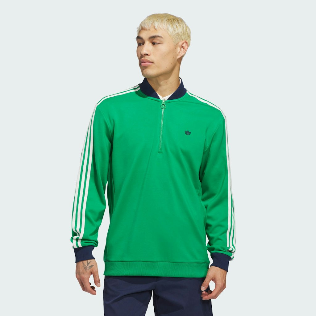 Adidas Originals 3-Stripes 1/4-Zip Sweatshirt: $150 Adidas Originals 3-Stripes 1/4-Zip Sweatshirt: $150