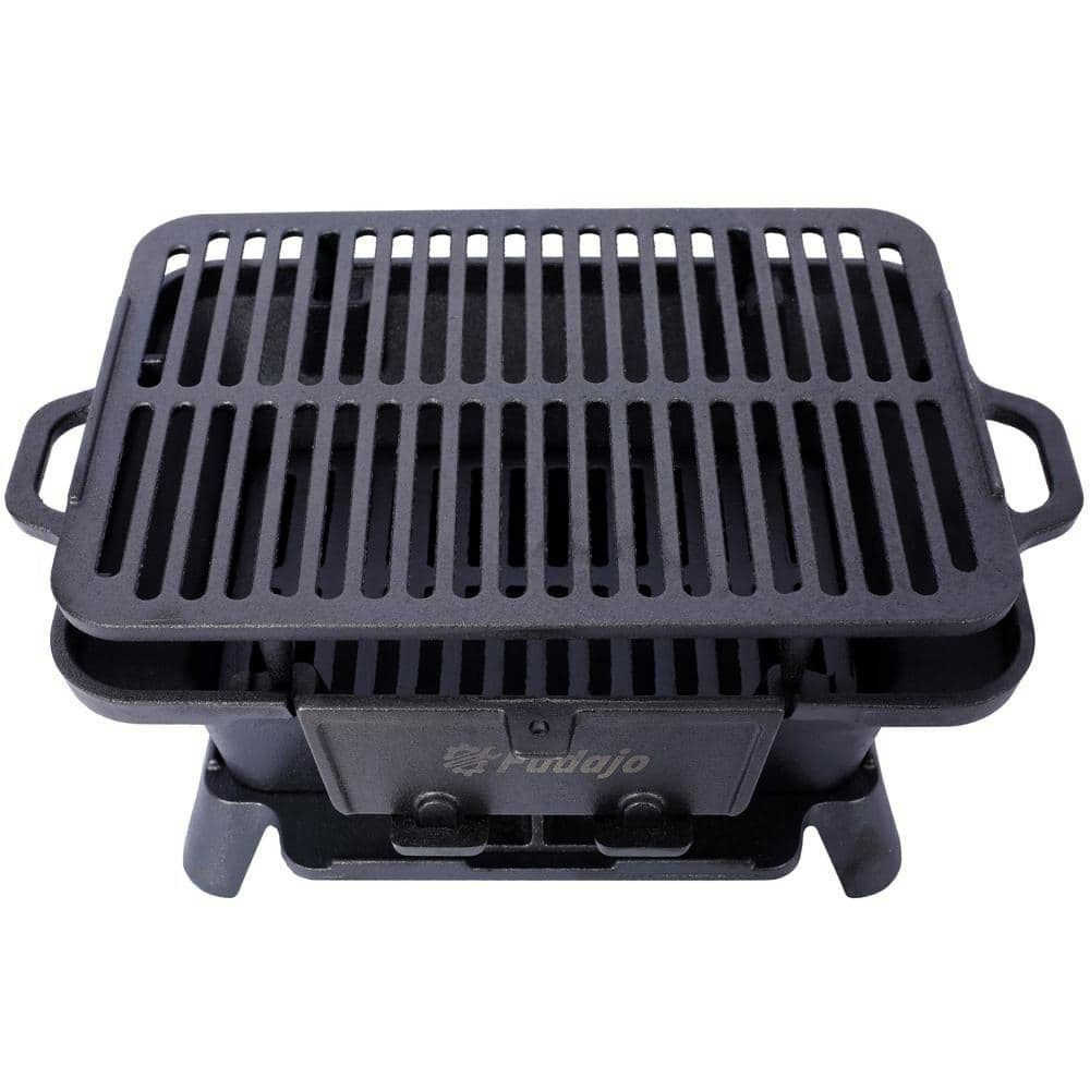Oval Cast Iron Portable Charcoal Grill and Skillet: $128