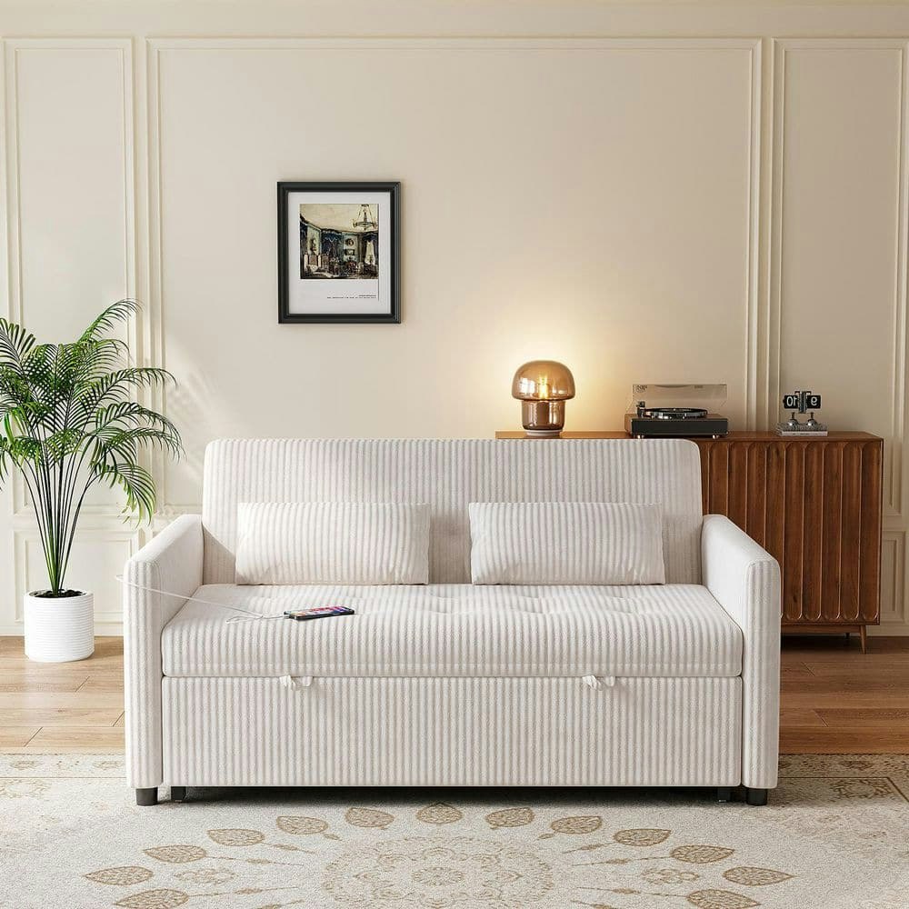 53-Inch Velvet Convertible Sleeper Sofa: $483.85 53-Inch Velvet Convertible Sleeper Sofa: $483.85
