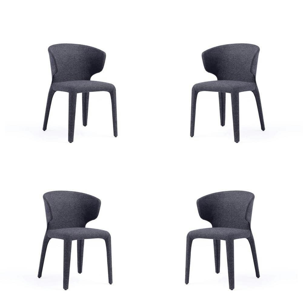Conrad Mid-Century Modern Woven Tweed Dining Chair 4-Pack: $879.99 Conrad Mid-Century Modern Woven Tweed Dining Chair 4-Pack: $879.99