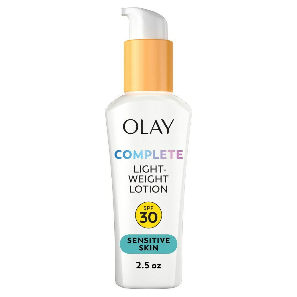 Olay Complete Sensitive Skin SPF 30 Moisturizer 2.5-fl oz: $14.99