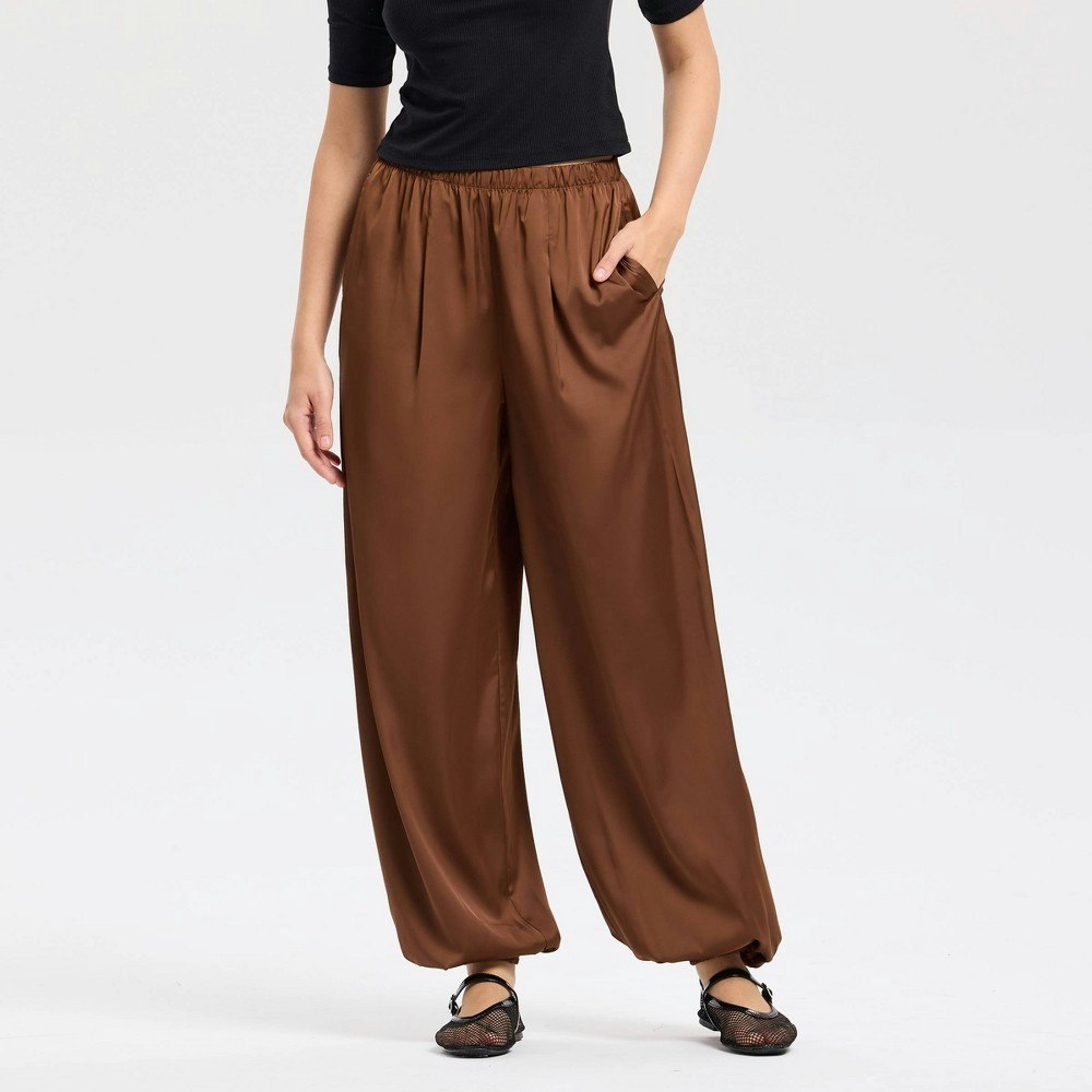 A New Day Women's High-Rise Satin Twill Balloon Pants: $35 A New Day Women's High-Rise Satin Twill Balloon Pants: $35