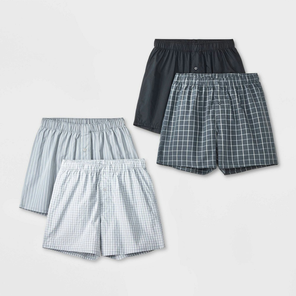 Goodfellow & Co Men's Striped Woven Boxer Shorts 4-Pack: $20 Goodfellow & Co Men's Striped Woven Boxer Shorts 4-Pack: $20
