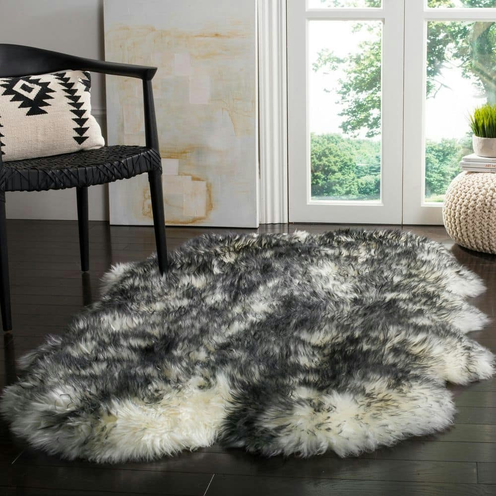 4' x 6' Sheepskin Gradient Area Rug: $376 4' x 6' Sheepskin Gradient Area Rug: $376