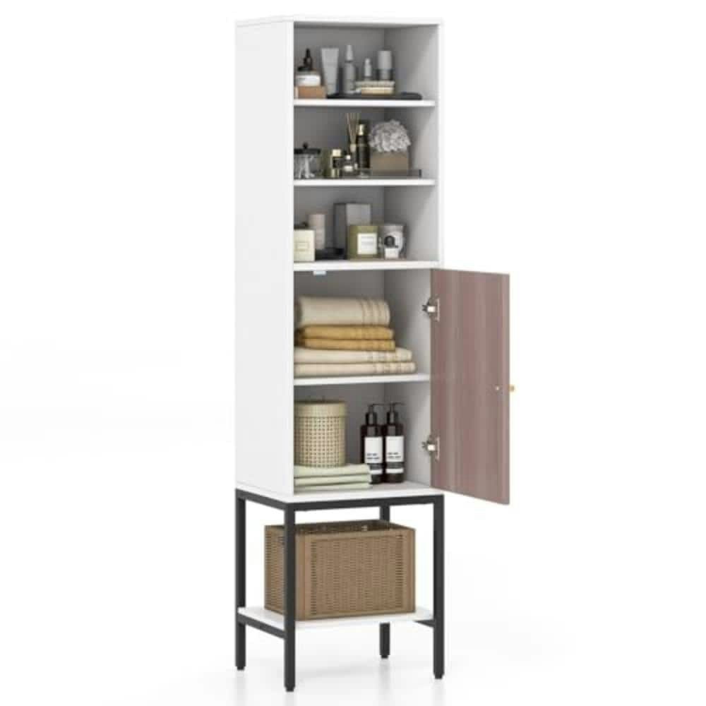 57-Inch 1-Door Bathroom Storage Cabinet: $74.99