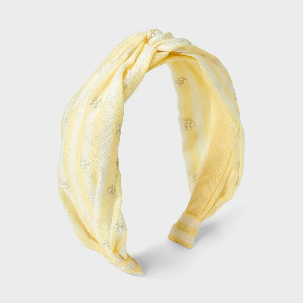 Cat & Jack Girls' Striped Linen Flower Headband: $6.80 Cat & Jack Girls' Striped Linen Flower Headband: $6.80