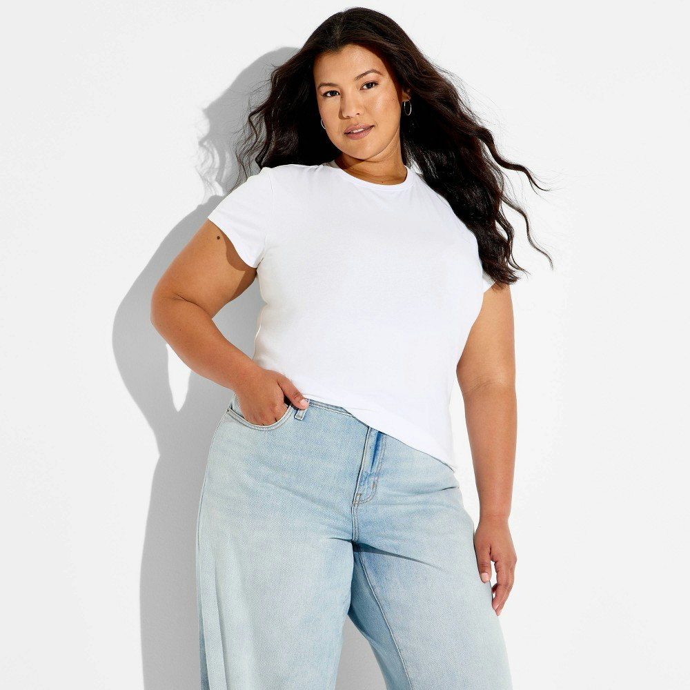 Wild Fable Women's Short Sleeve Crewneck T-Shirt: $6 Wild Fable Women's Short Sleeve Crewneck T-Shirt: $6