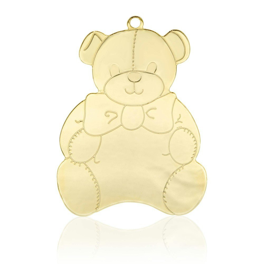 Gloria Duchin Goldtone Teddy Bear Tree Ornament: $9.99