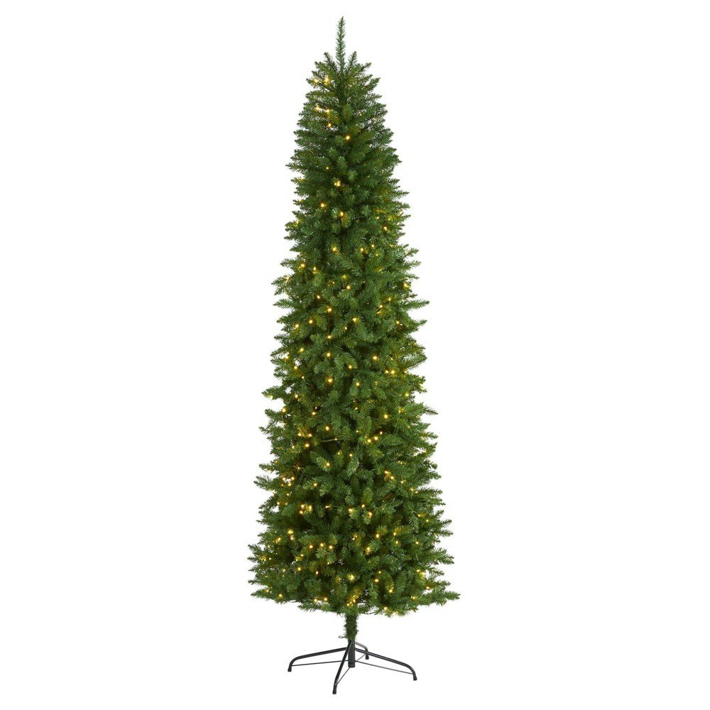 Nearly Natural 7.5-Foot Pre-Lit Slim Mountain Pine Artificial Christmas Tree: $102.99 Nearly Natural 7.5-Foot Pre-Lit Slim Mountain Pine Artificial Christmas Tree: $102.99